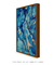 Quadro Decorativo Azul e Dourado Abstrato na internet