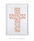 Quadro Decorativo Cruz Florida - comprar online