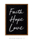 Quadro Decorativo Faith hope love - comprar online