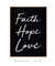 Imagem do Quadro Decorativo Faith hope love