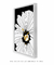 Quadro Decorativo Flor Dourada Preto - loja online