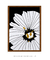 Quadro Decorativo Flor Dourada Preto - comprar online