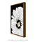 Quadro Decorativo Flor Dourada Preto - loja online