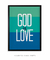 Quadro Decorativo God is love na internet