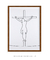 Quadro Decorativo Jesus na cruz minimalista na internet