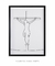 Quadro Decorativo Jesus na cruz minimalista