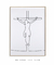 Quadro Decorativo Jesus na cruz minimalista - Santa Casinhola