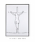 Quadro Decorativo Jesus na cruz minimalista - Santa Casinhola