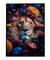 Quadro Decorativo Leão Florido