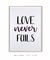 Quadro Decorativo Love never fails - Santa Casinhola