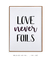 Quadro Decorativo Love never fails