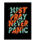 Quadro Decorativo Never Panic