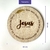 Enfeite Decorativo Para Mesa Páscoa Jesus Vive - Madeira e Dourado - loja online