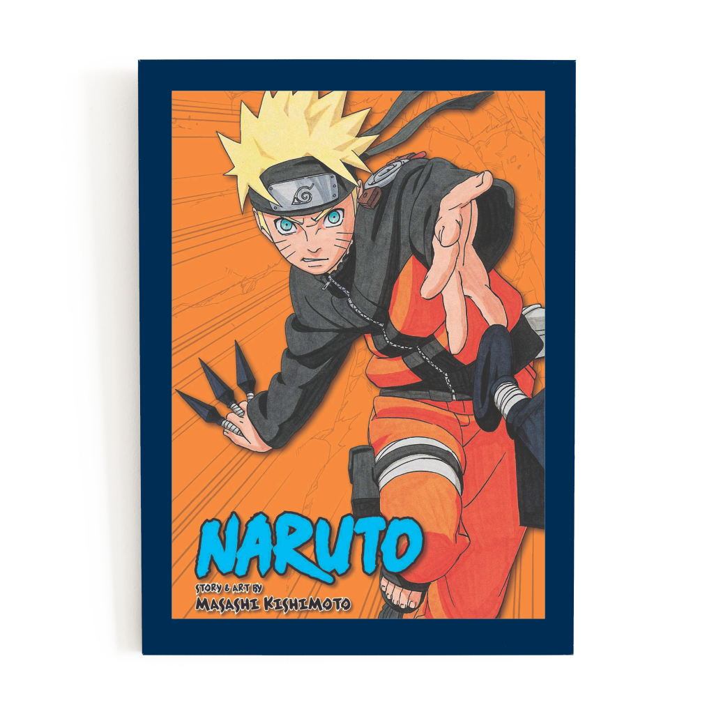 Quadro decorativo A4 Naruto desenho a lapis