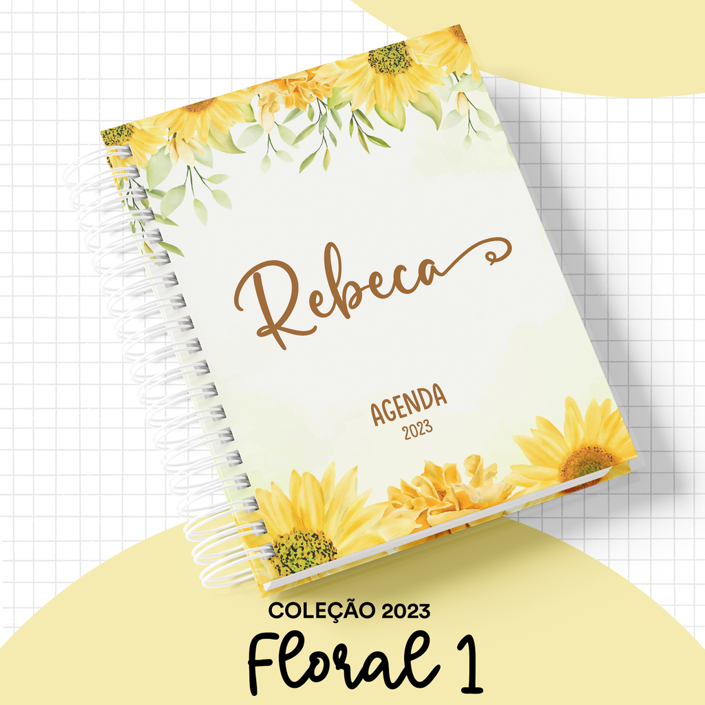 UO Agenda anual na flor da vida mini vista da semana: começa em