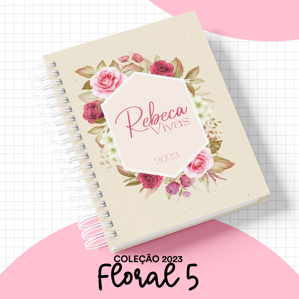 UO Agenda anual na flor da vida mini vista da semana: começa em