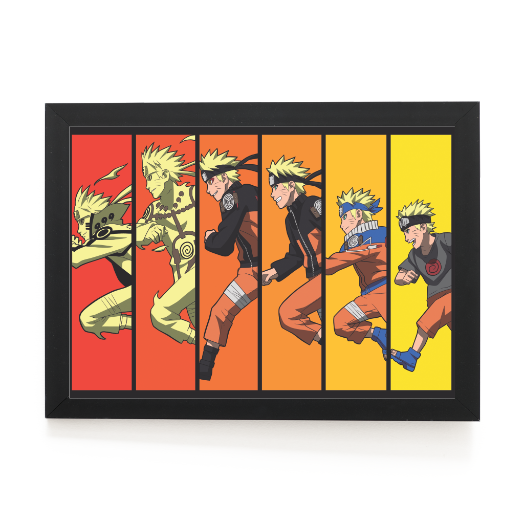 Quadro decorativo A4 Naruto desenho a lapis