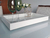 Bandeja Decorativa Flutuante Vidro 50x30 Off White Casa Uai - loja online