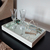 Bandeja Decorativa Flutuante Espelho 40X26 Off White Casa Uai - comprar online