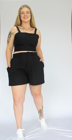 CROPPED ARPOADOR LINHO PRETO - loja online