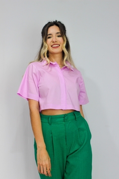 CAMISA CROPPED NITERÓI LILÁS