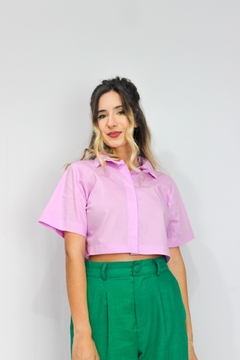 CAMISA CROPPED NITERÓI LILÁS - SUNNY SOUL