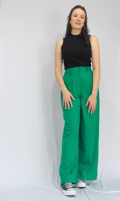 PANTALONA AURORA LINHO VERDE - SUNNY SOUL