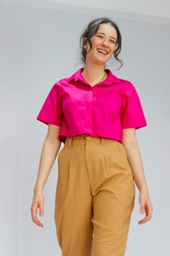 CAMISA CROPPED NITERÓI PINK