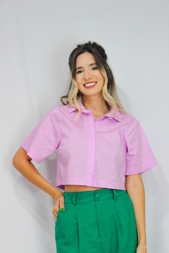 CAMISA CROPPED NITERÓI LILÁS - loja online