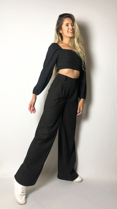 CROPPED SICÍLIA PRETO - comprar online