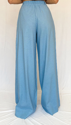 PANTALONA AURORA LINHO AZUL - comprar online