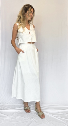 SAIA MIDI LINHO OFF WHITE