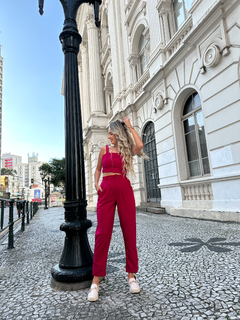 CALÇA AURORA LINHO CHERRY - loja online