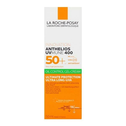 La Roche Posay Protector Solar Gel Anthelios SPF 50 Toque Seco Color 50 ml  - Farmacias Patagónicas