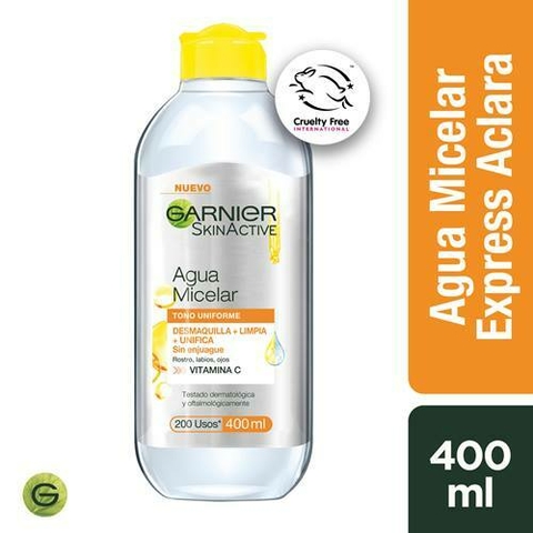 Garnier Skin Active Agua Micelar Express Aclara x 400ml