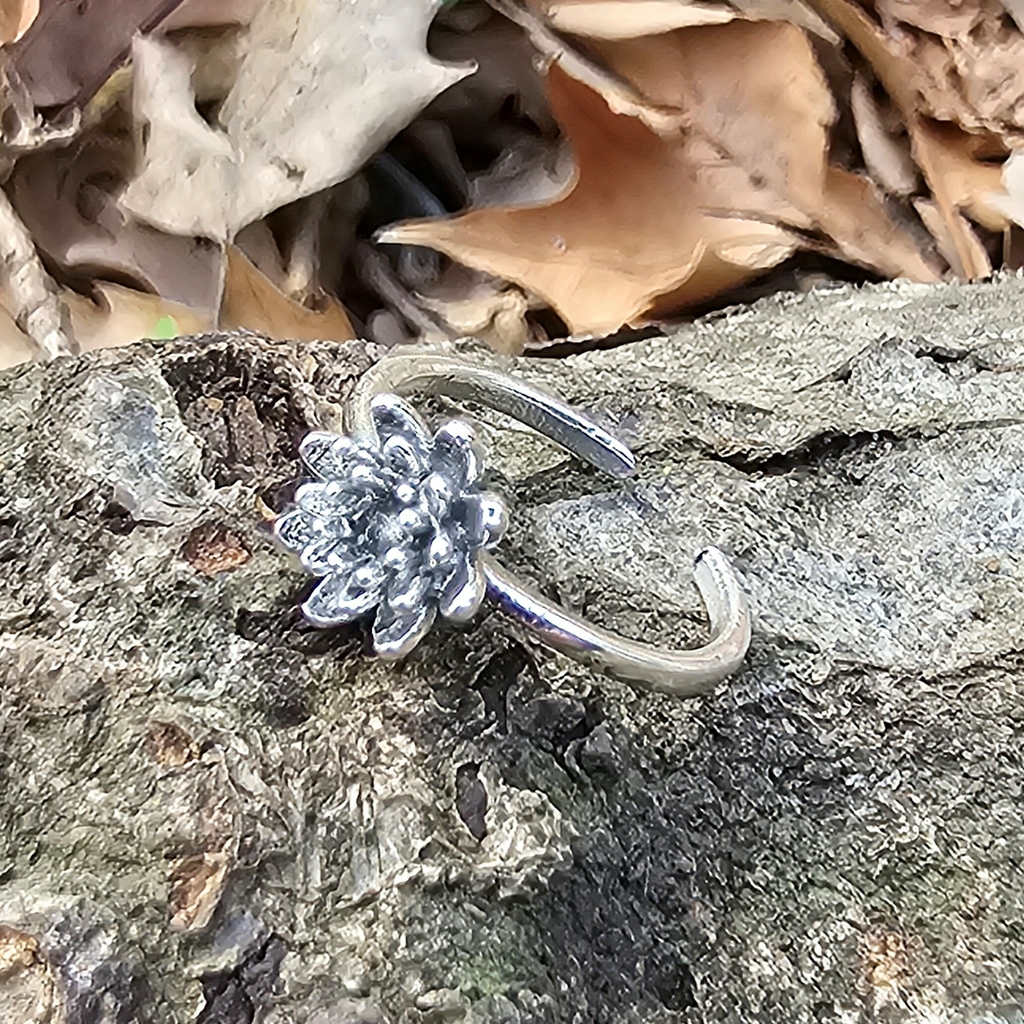 Anillo plata 2025 flor