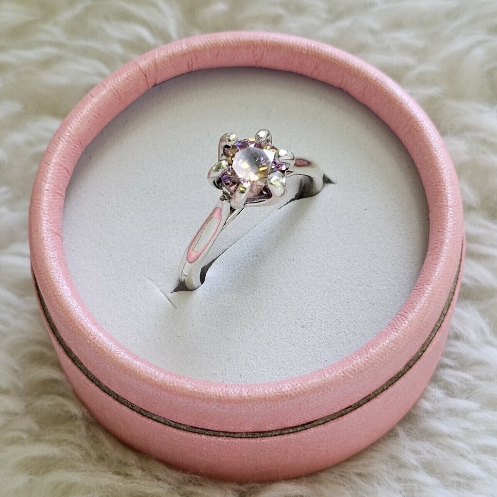Anillo en Plata 925 Solitario con Zirconia Cintillo de Compromiso copia