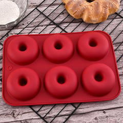 Forma para Mini Donuts Pudins em Silicone 6 Cavidades