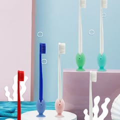 Suporte para Escova de Dente em silicone Peixinho Ventosa - loja online