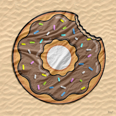 Toalha de Praia estilo Canga Donut Chocolate na internet