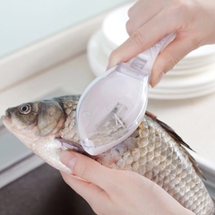 Limpador de Escamas de peixe com recipiente sem sujeira - loja online