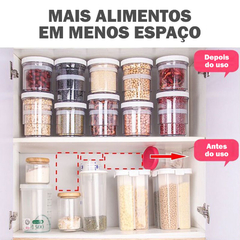 Pote Retrátil com Vedação Vácuo 550ml 1050ml na internet