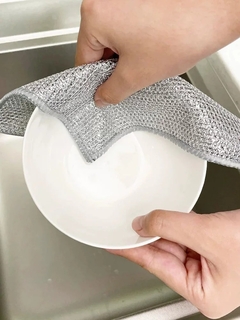 Kit 4 Pano de Aço Inox Limpa Remove Detritos Não Arranha - comprar online