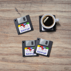 Jogo de Porta Copos Floppy Disk Disquetes Bebidas.zip - 4 peças - comprar online