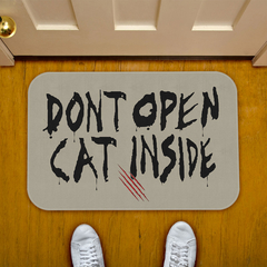 Tapete Decorativo Dont Open Cat Inside twd na internet