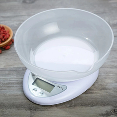 Imagem do Balança Digital de Cozinha com tigela 1g a 5kg Alta Precisão