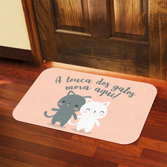 Tapete Decorativo A Louca dos Gatos mora aqui - loja online