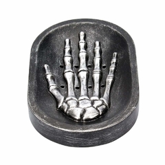 Imagem do Saboneteira mão Esqueleto caveira Skull Hand em resina