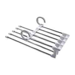 Cabide para Calças Múltiplo Aço Inox 5 espaços - comprar online