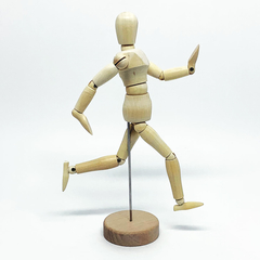 Boneco Manequim Articulado em madeira - 20 cm - comprar online